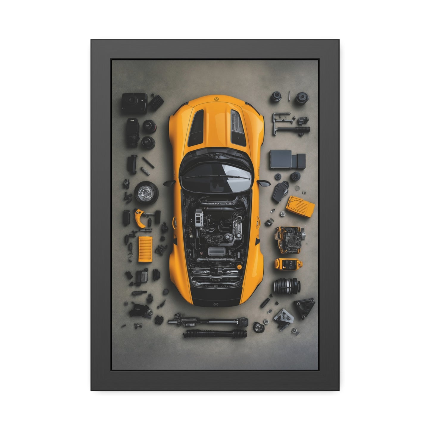 AMG GT Black Series Framed Poster US