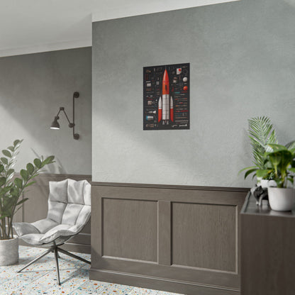 Classic Rocket Rolled Poster