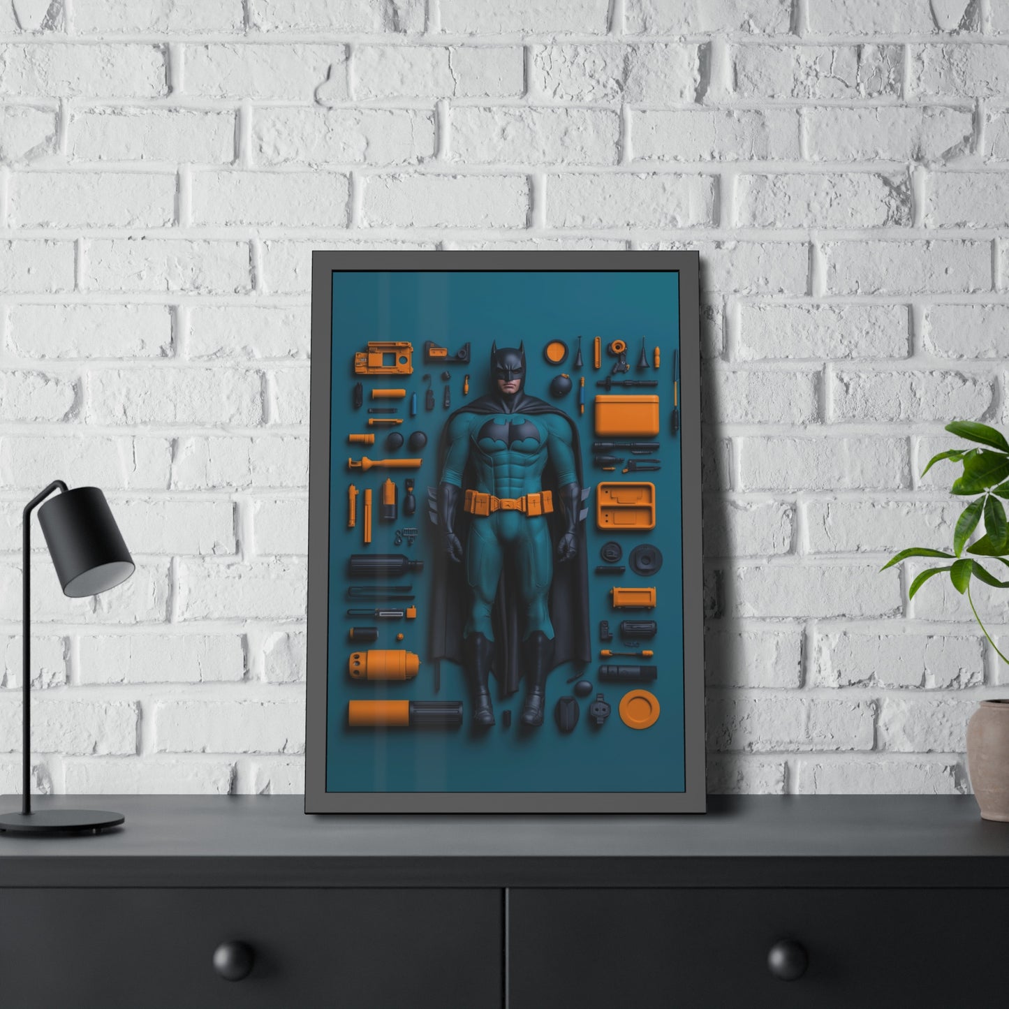 Bat man Framed Poster US