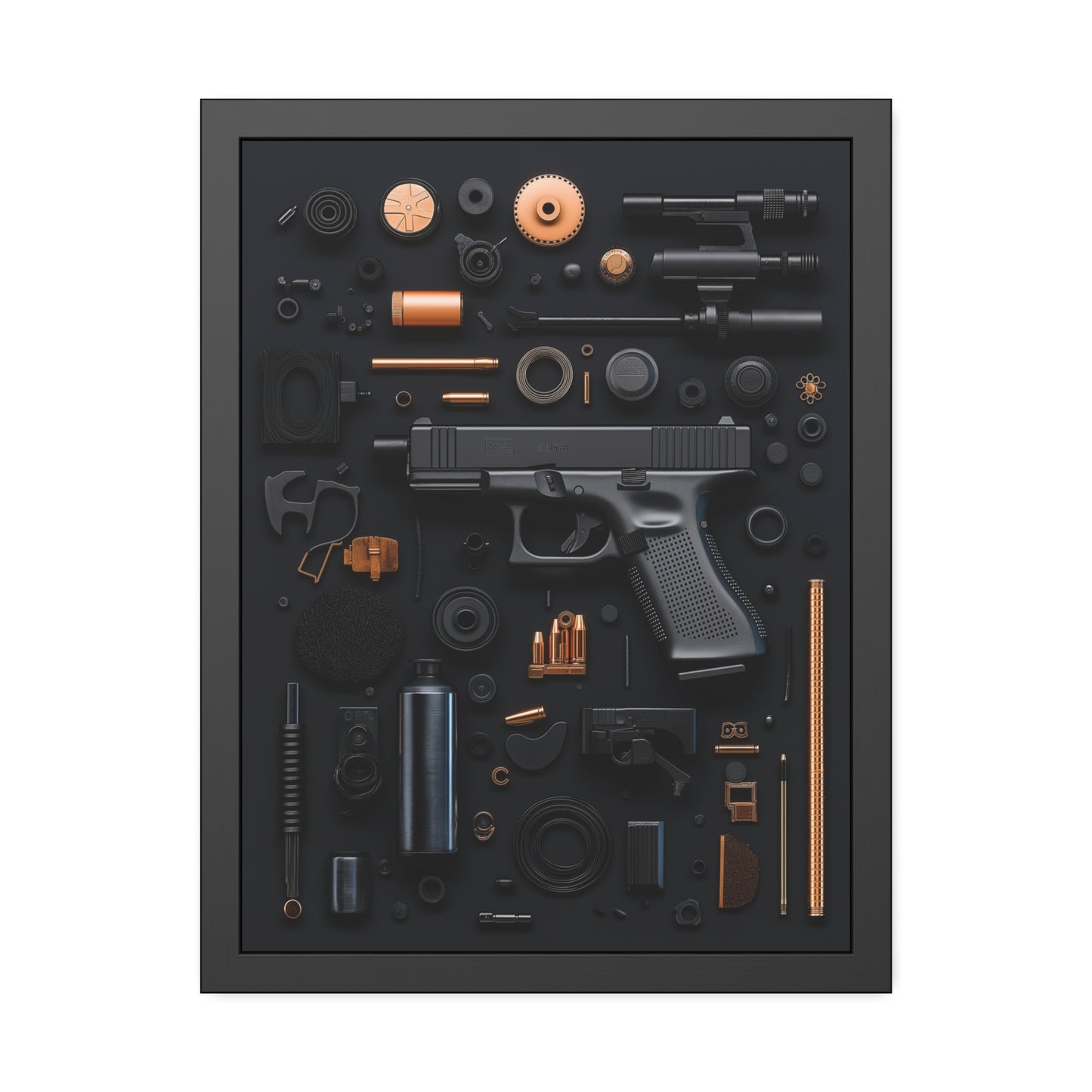 Black Gun_Art Framed Poster US