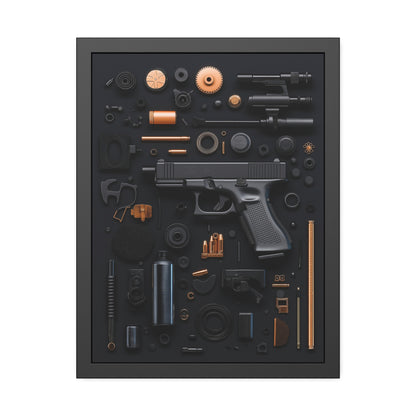 Black Gun_Art Framed Poster US