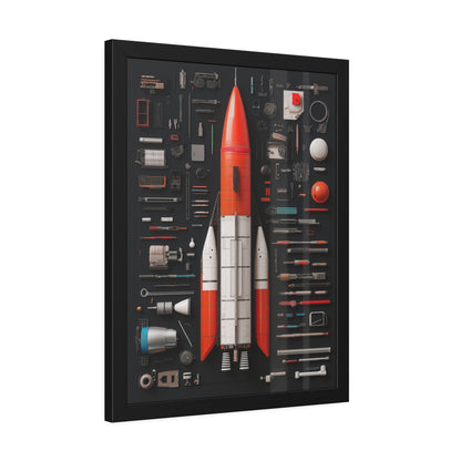 Classic Rocket Framed Poster US