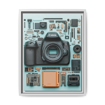 Canon Camera Framed Canvas