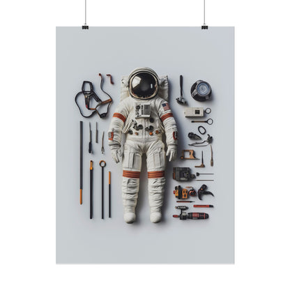 Astronaut Apollo Rolled Poster