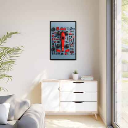 F1 Framed Canvas