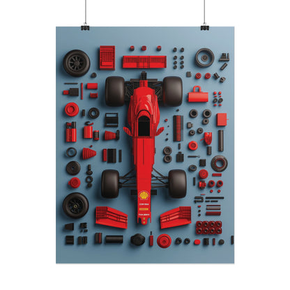 F1 Rolled Poster