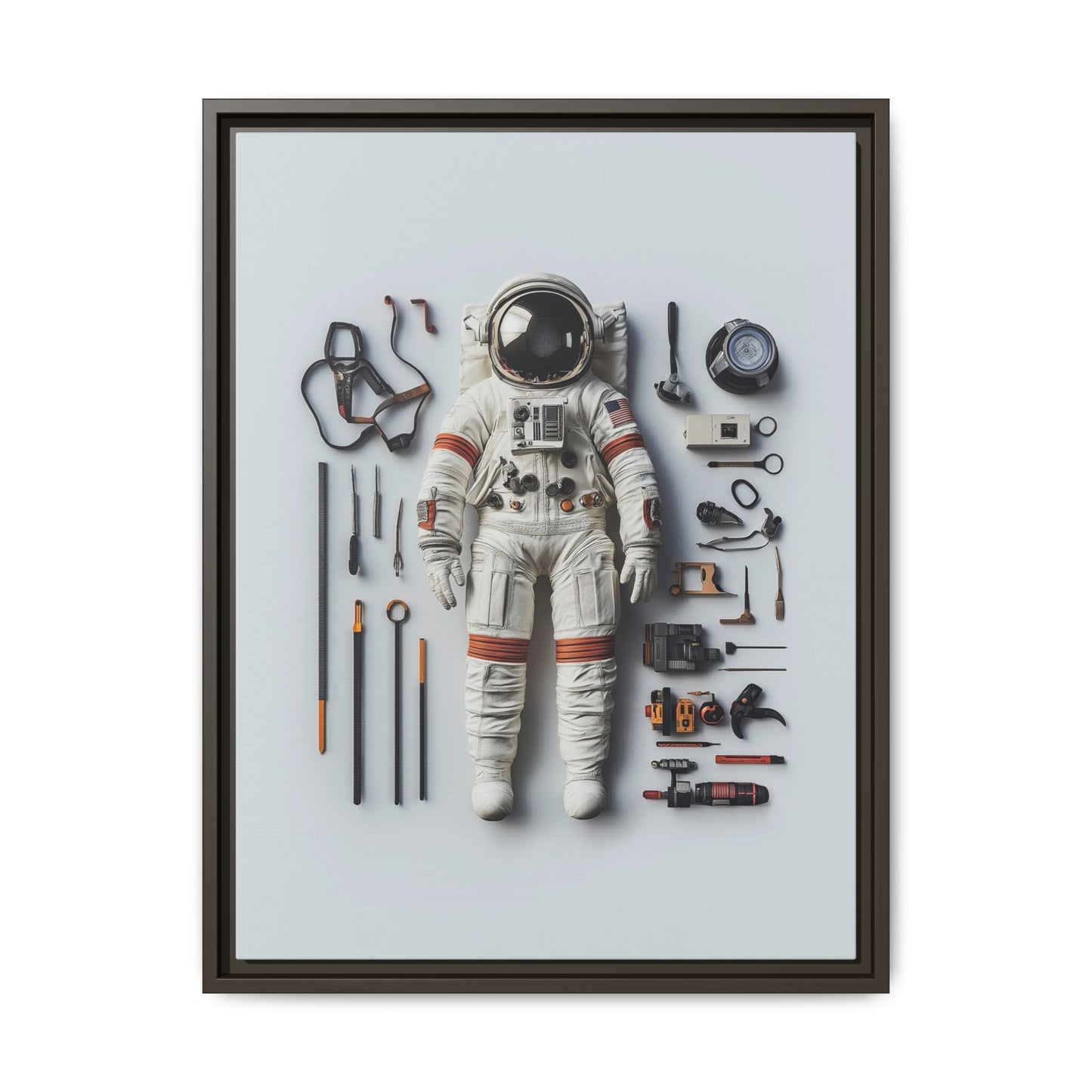 Astronaut Apollo Framed Canvas