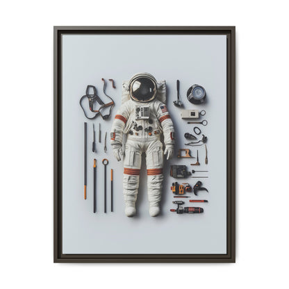 Astronaut Apollo Framed Canvas