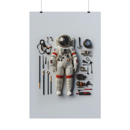 Astronaut Apollo Rolled Poster