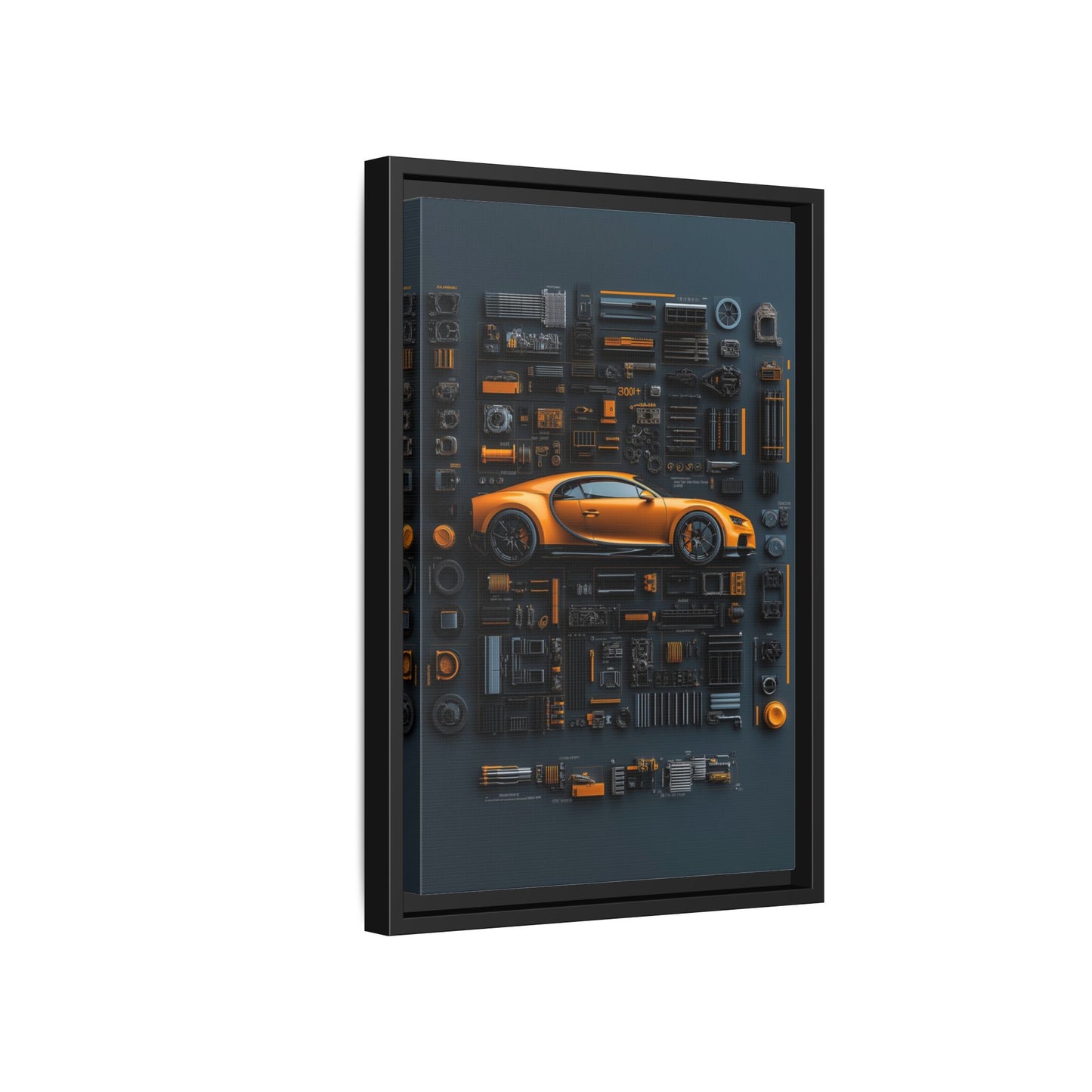 Bugatti Chiron Framed Canvas