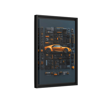 Bugatti Chiron Framed Canvas