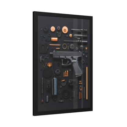 Black Gun_Art Framed Poster US