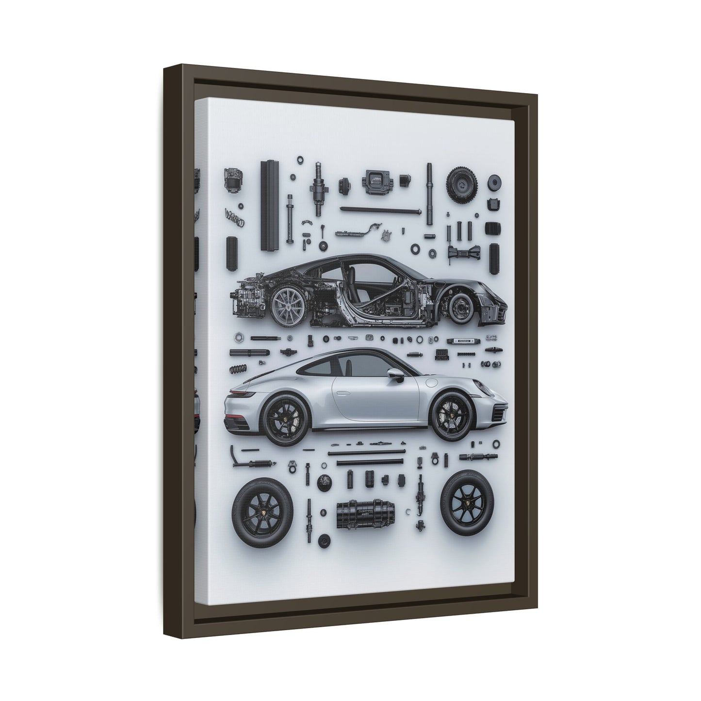 Porsche 911 992 Framed Canvas