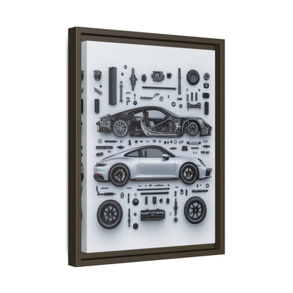 Porsche 911 992 Framed Canvas