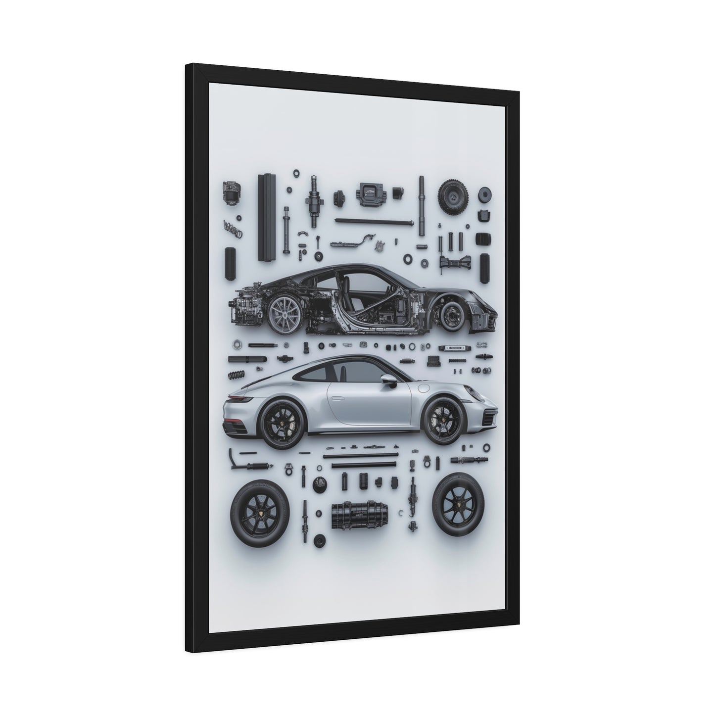Porsche 911 992 Framed Poster US