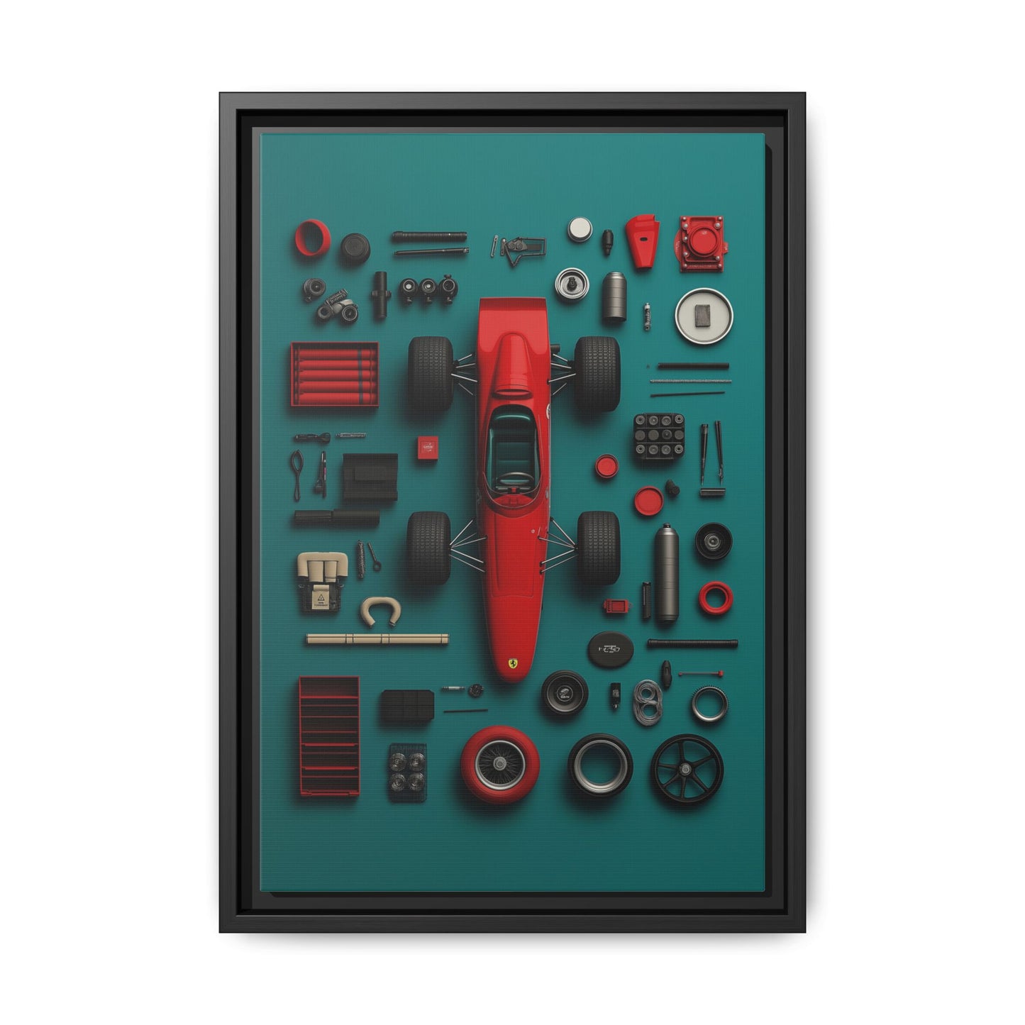 F1 Classic Framed Canvas