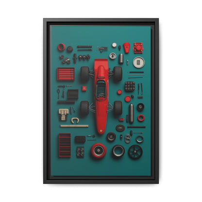 F1 Classic Framed Canvas