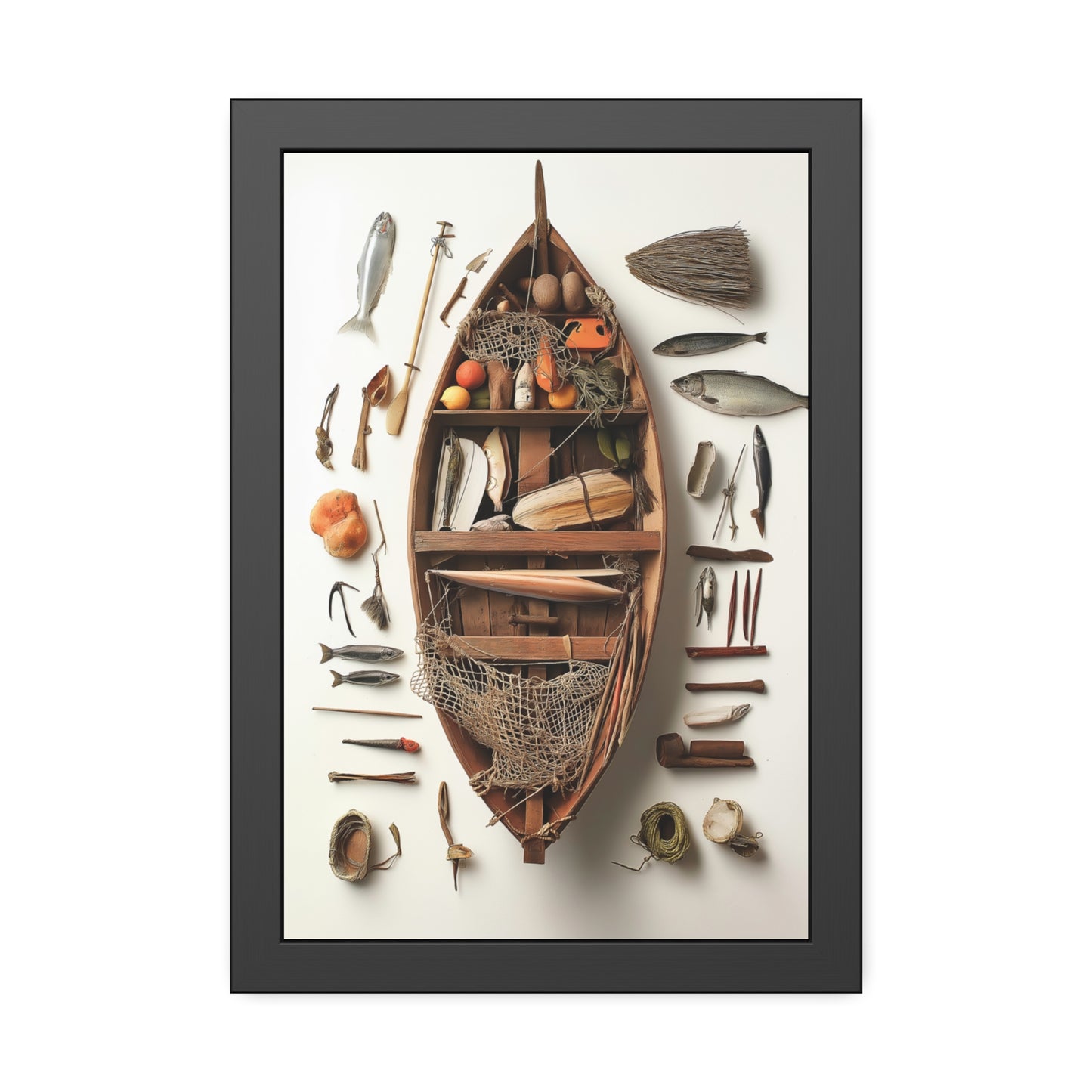 Fisher Boat Framed Poster US