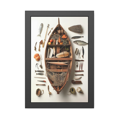 Fisher Boat Framed Poster US