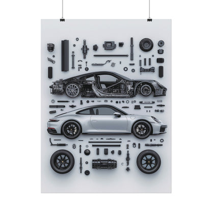 Porsche 911 992 Rolled Poster