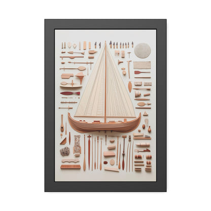 Viking Boat Framed Poster US