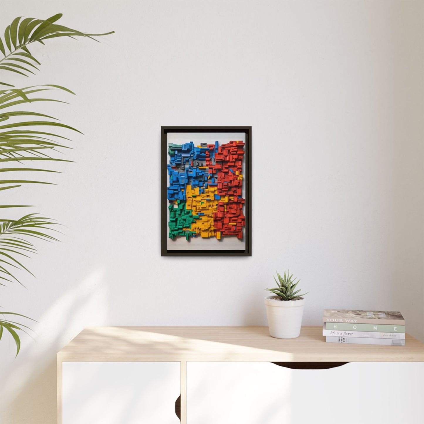 LEGO Blocks Framed Canvas