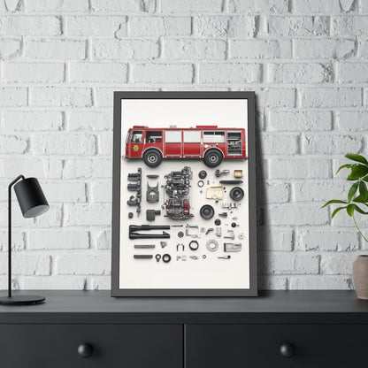 Fire Engine Framed Poster US