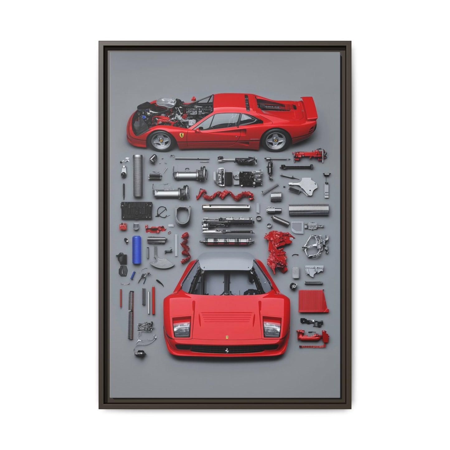 Prototype Classic Ferrari Framed Canvas
