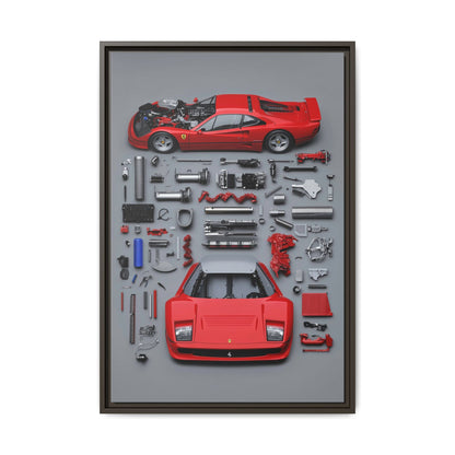 Prototype Classic Ferrari Framed Canvas