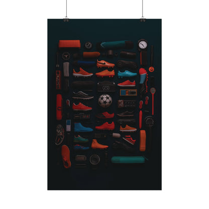 Football Cleats Rolled Poster