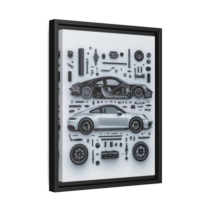 Porsche 911 992 Framed Canvas