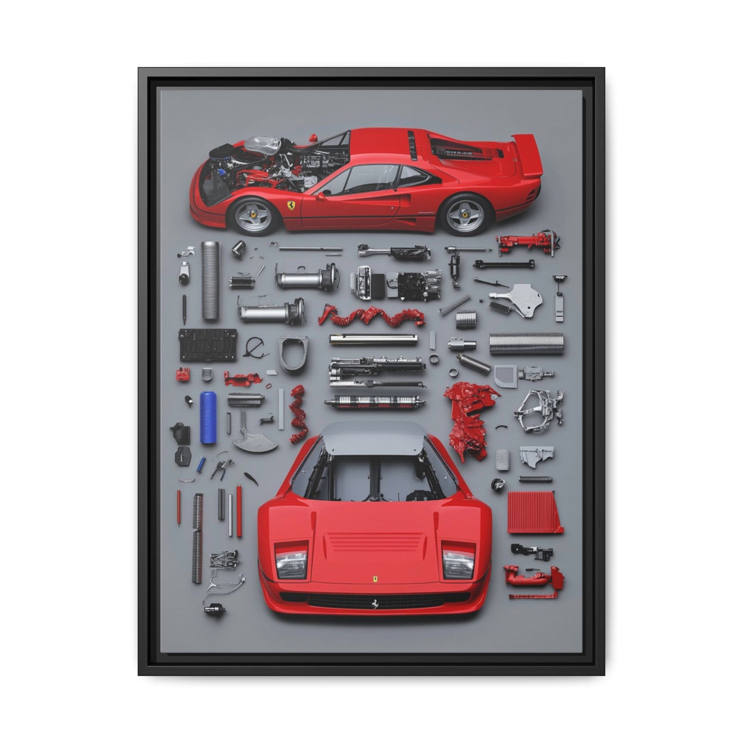 Prototype Classic Ferrari Framed Canvas