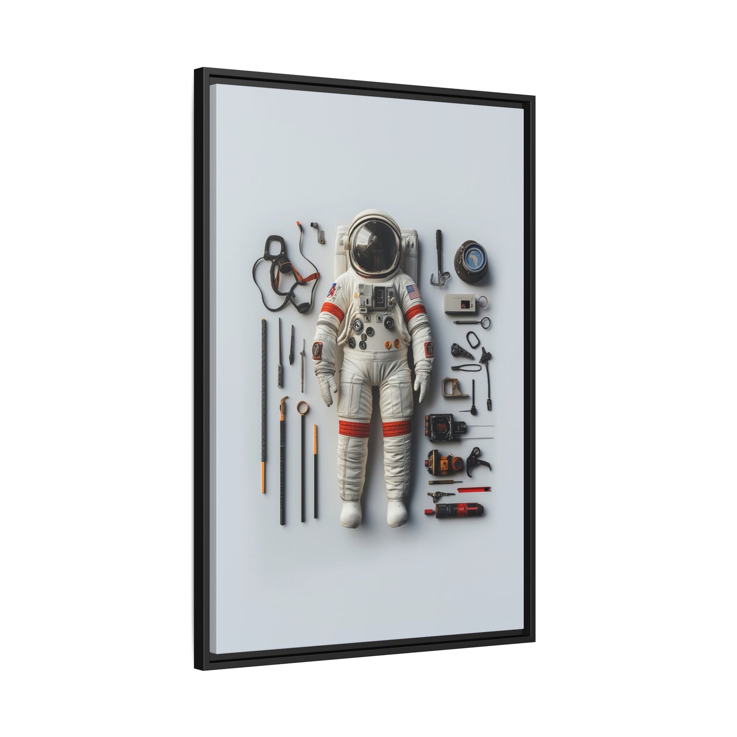 Astronaut Apollo Framed Canvas