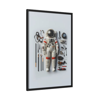 Astronaut Apollo Framed Canvas