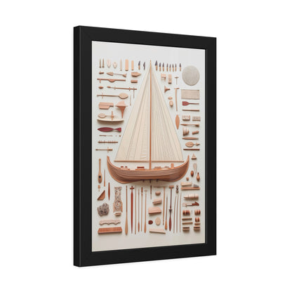 Viking Boat Framed Poster US