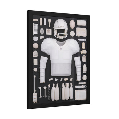 American Football black Framed Poster US