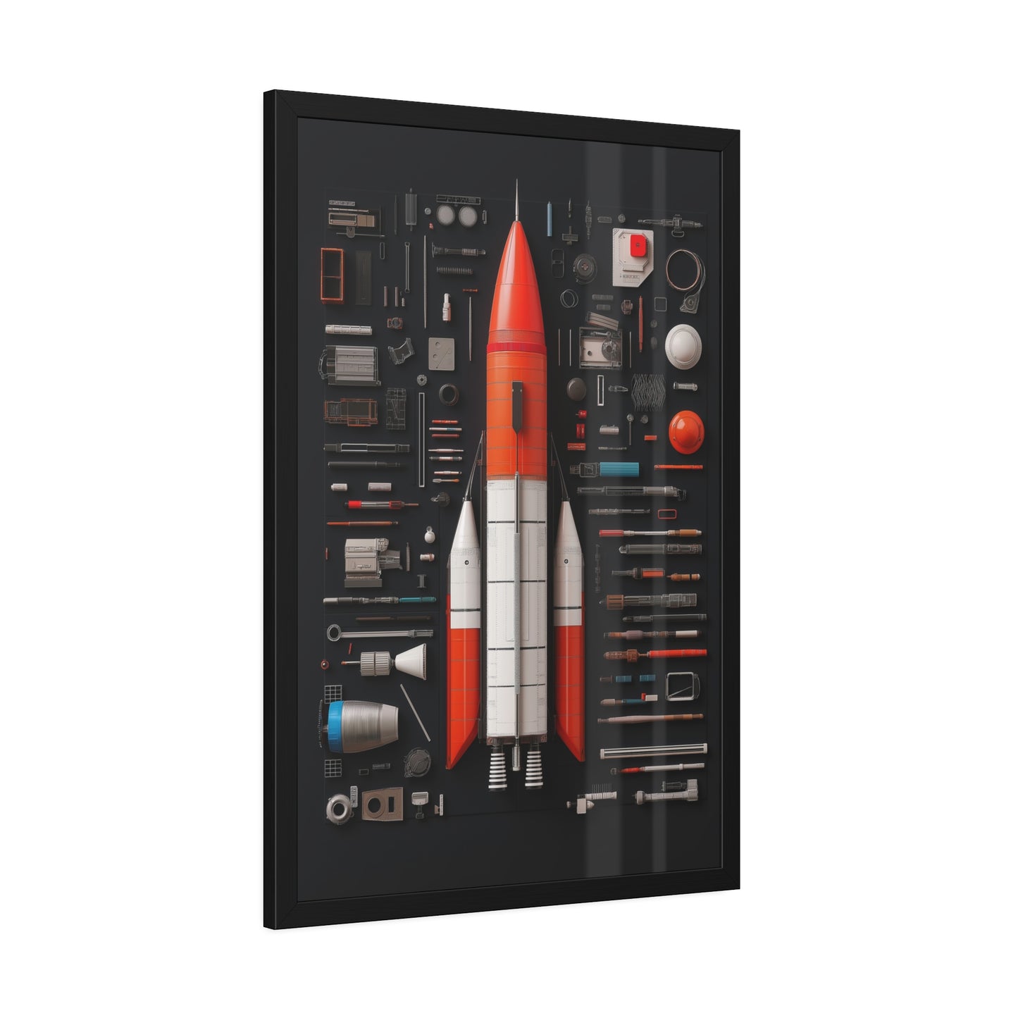 Classic Rocket Framed Poster US