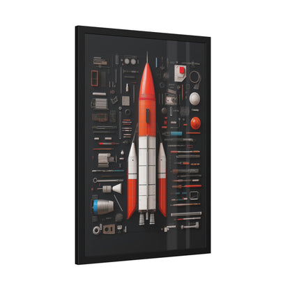 Classic Rocket Framed Poster US