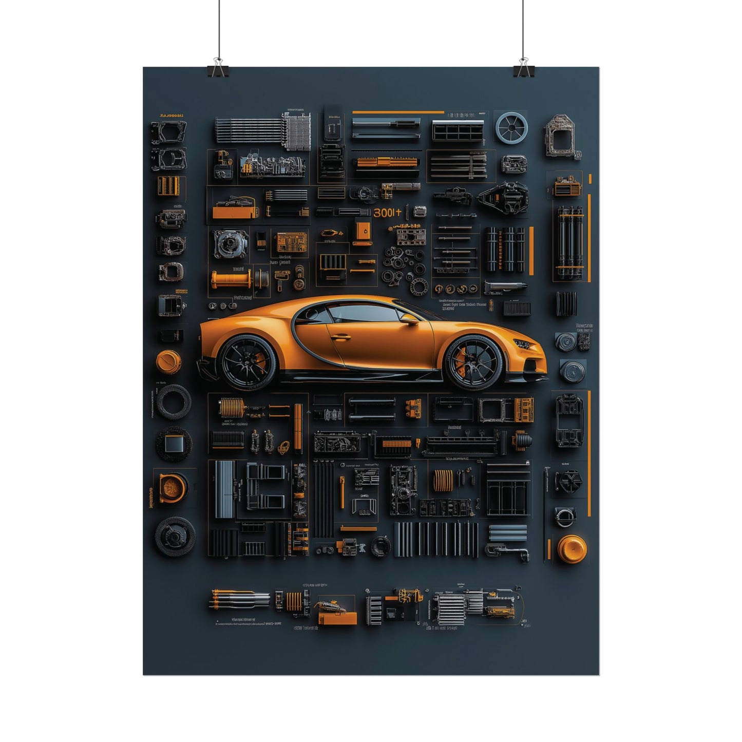 Bugatti Chiron Rolled Poster