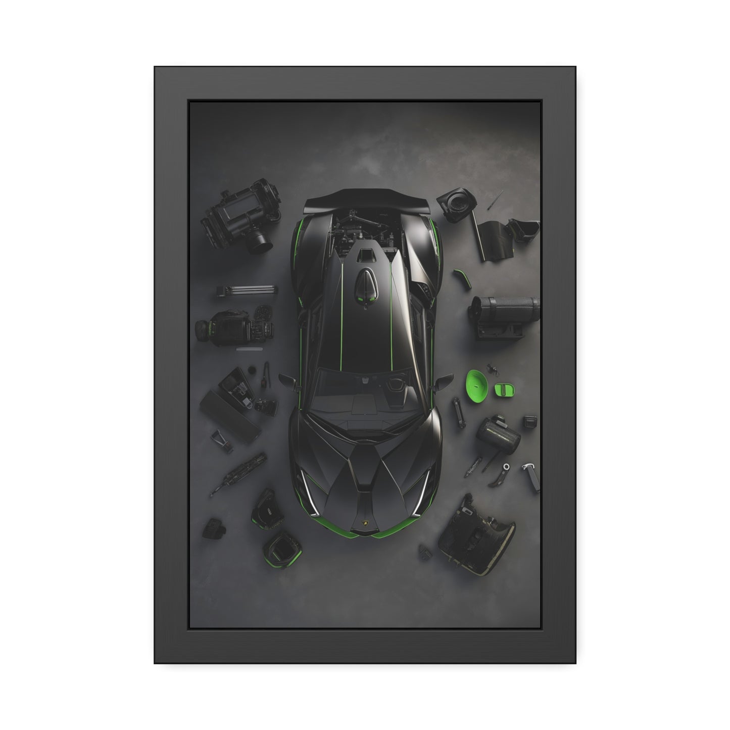 Black Lambo Framed Poster US