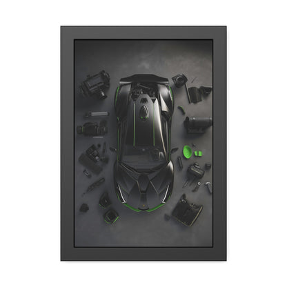 Black Lambo Framed Poster US