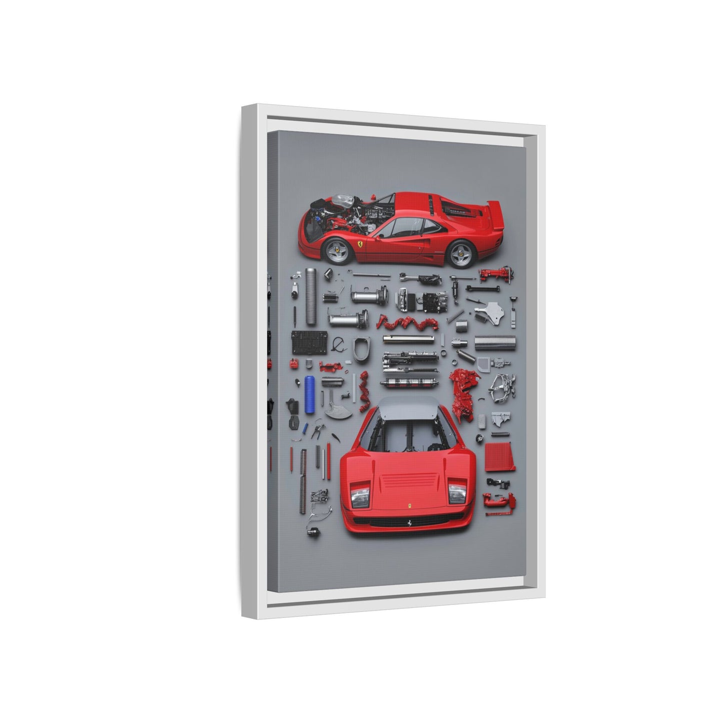 Prototype Classic Ferrari Framed Canvas