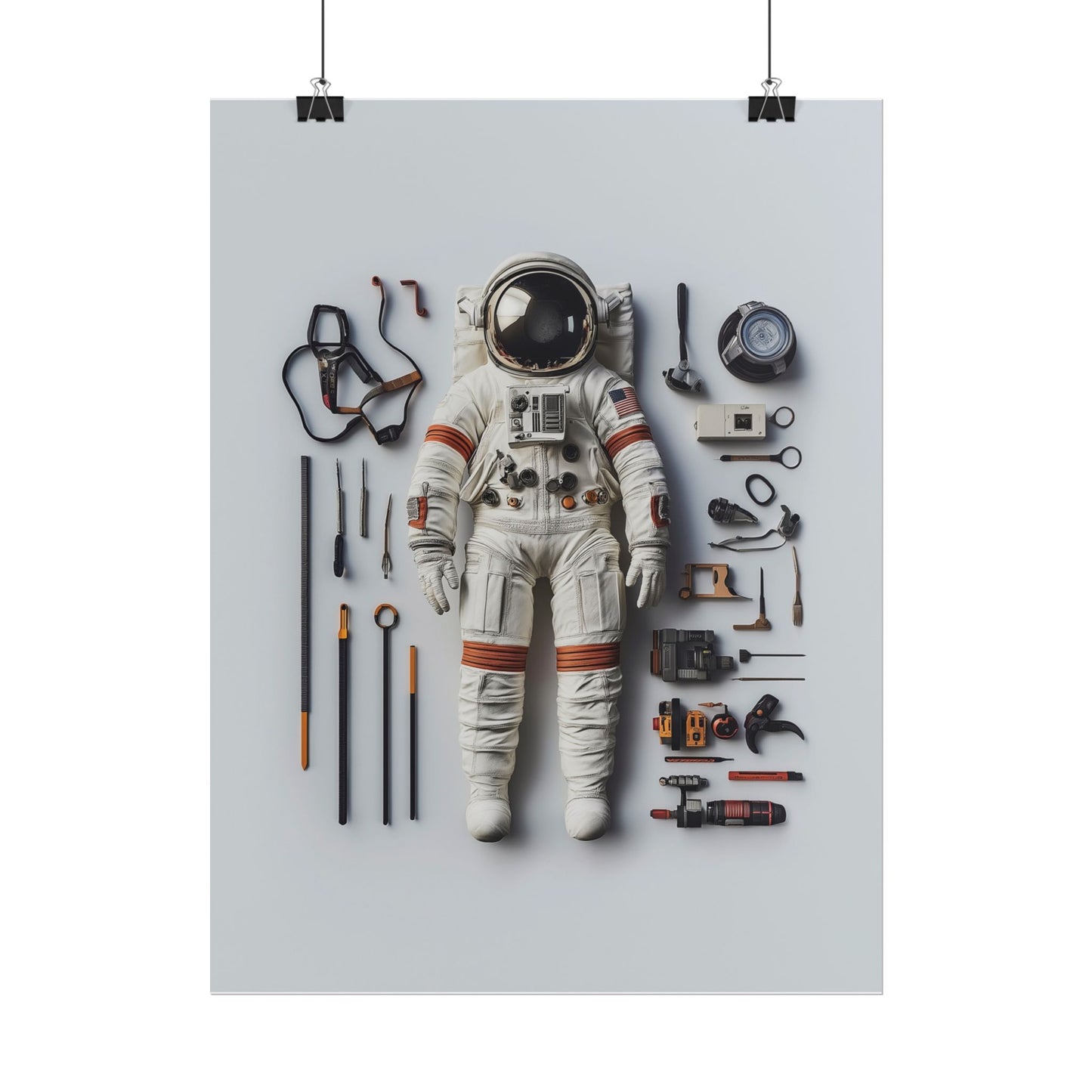 Astronaut Apollo Rolled Poster