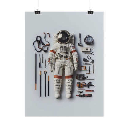 Astronaut Apollo Rolled Poster