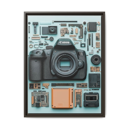 Canon Camera Framed Canvas