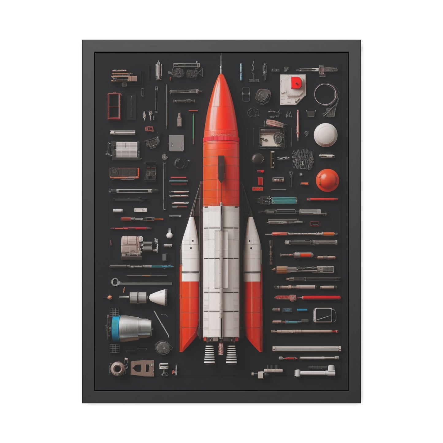 Classic Rocket Framed Poster US