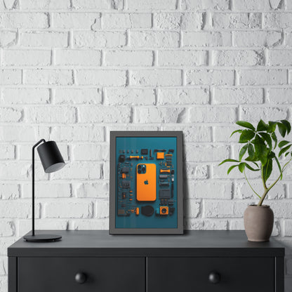 IPhone Orange Framed Poster US