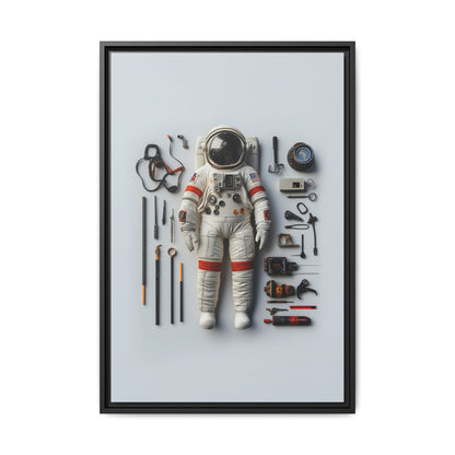 Astronaut Apollo Framed Canvas