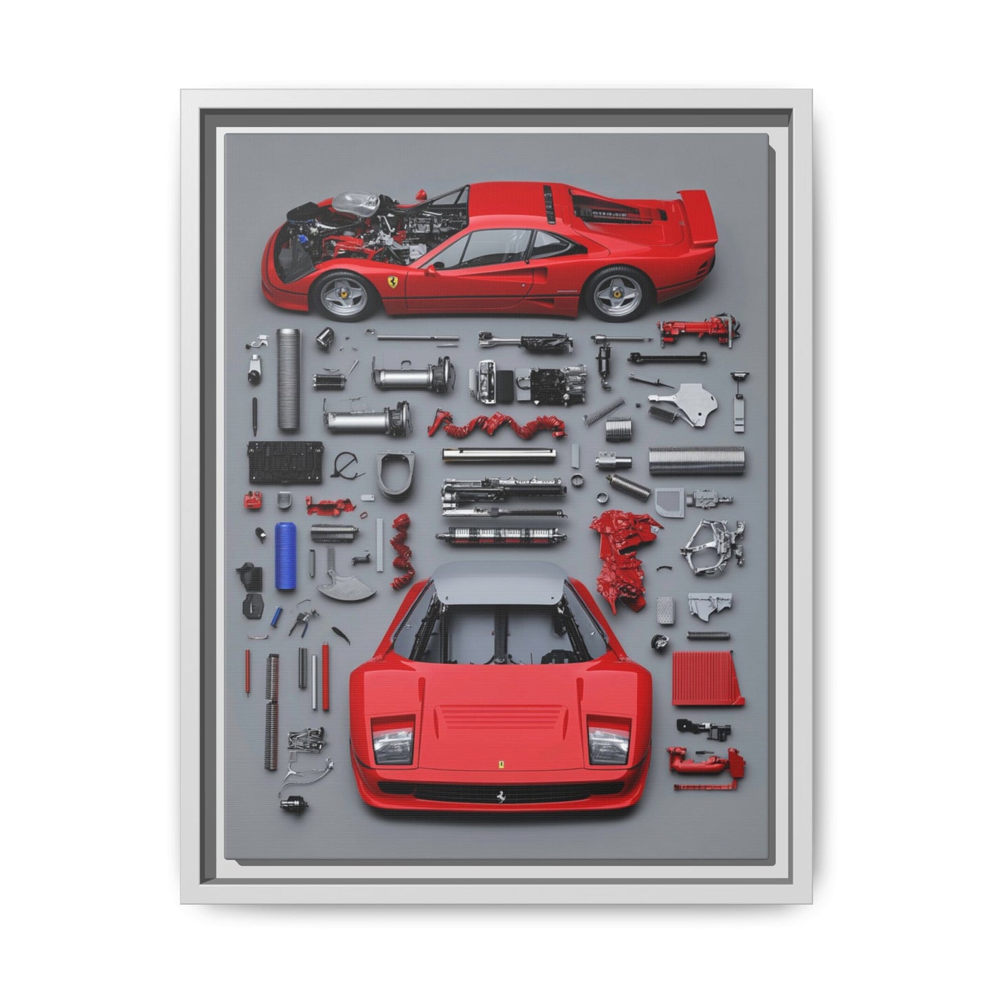 Prototype Classic Ferrari Framed Canvas