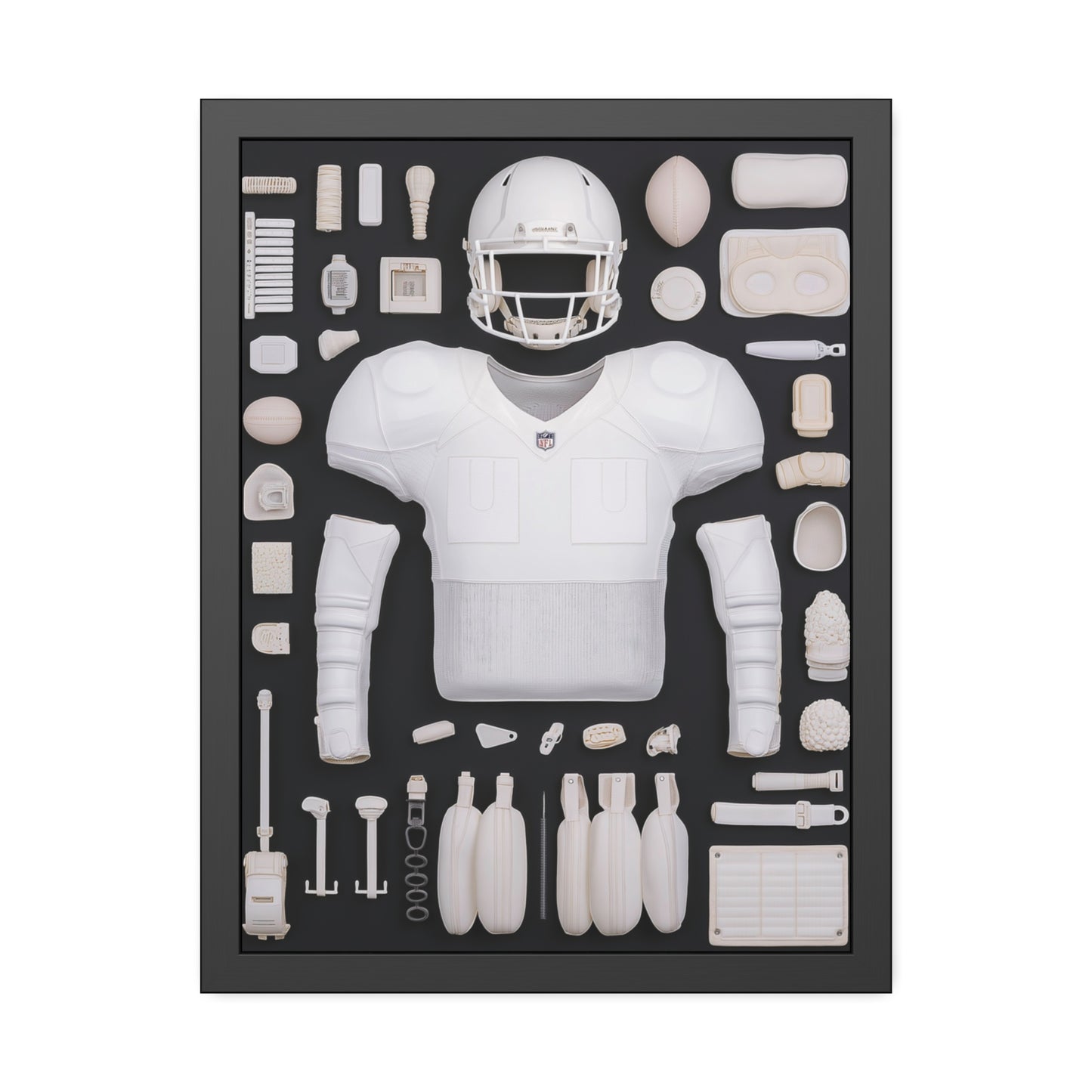 American Football black Framed Poster US
